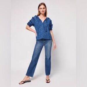 Faherty Bodhi Floral Raglan Sleeve Top
